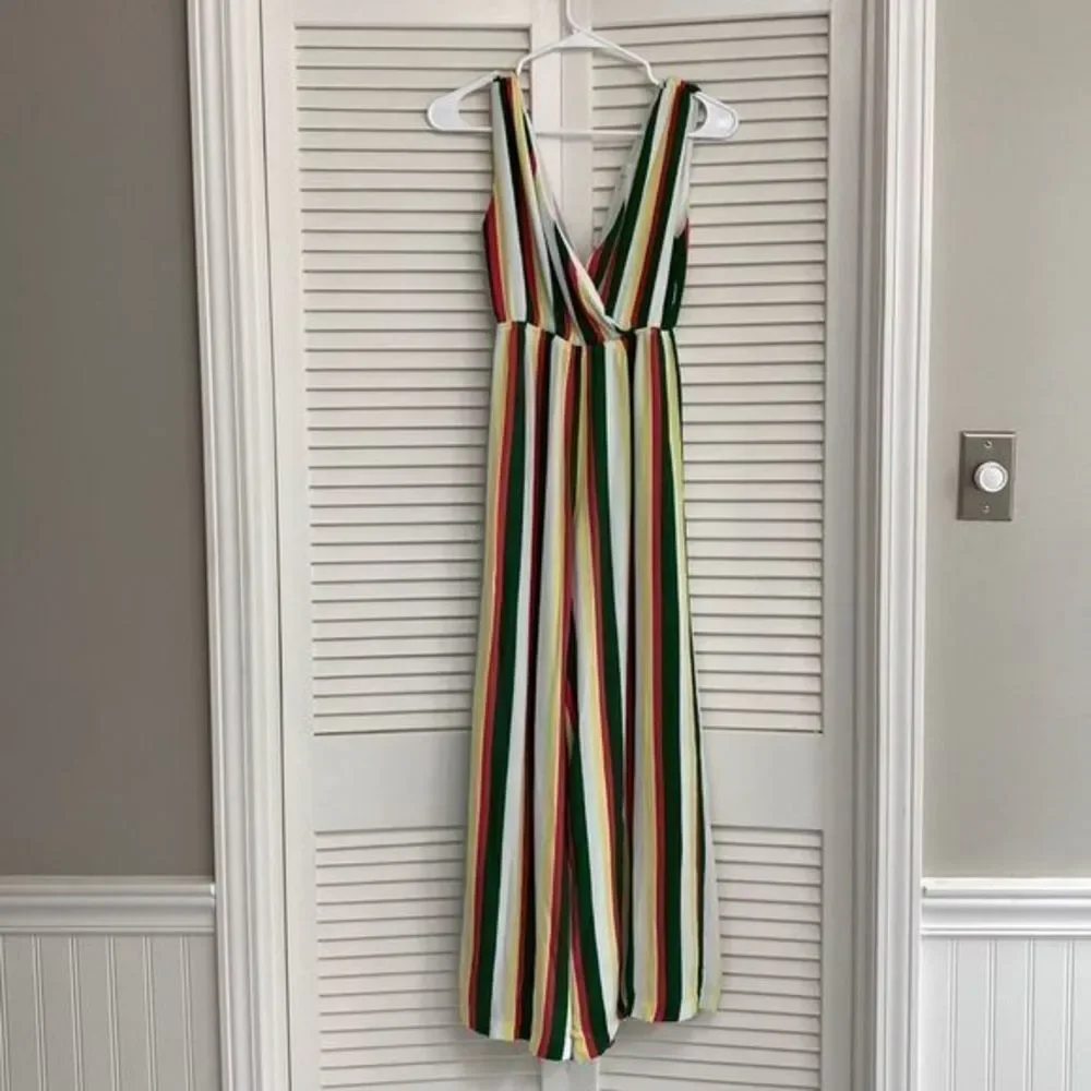 Line & Dot Pants Jumpsuit - Picture 4 of 10